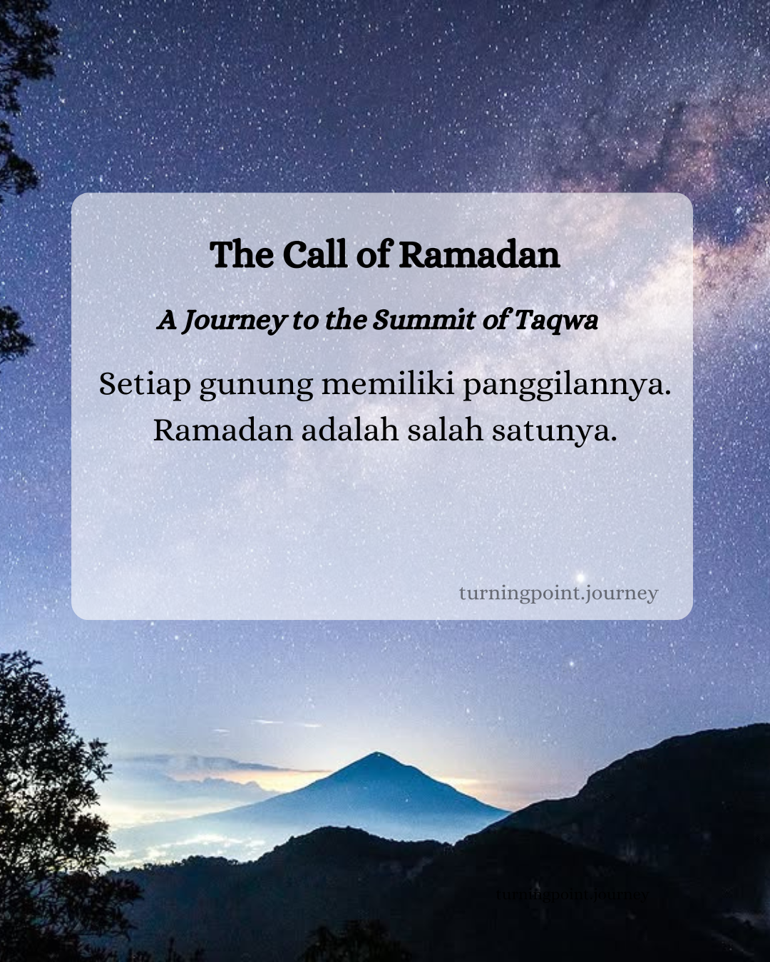 The calls of Ramadan